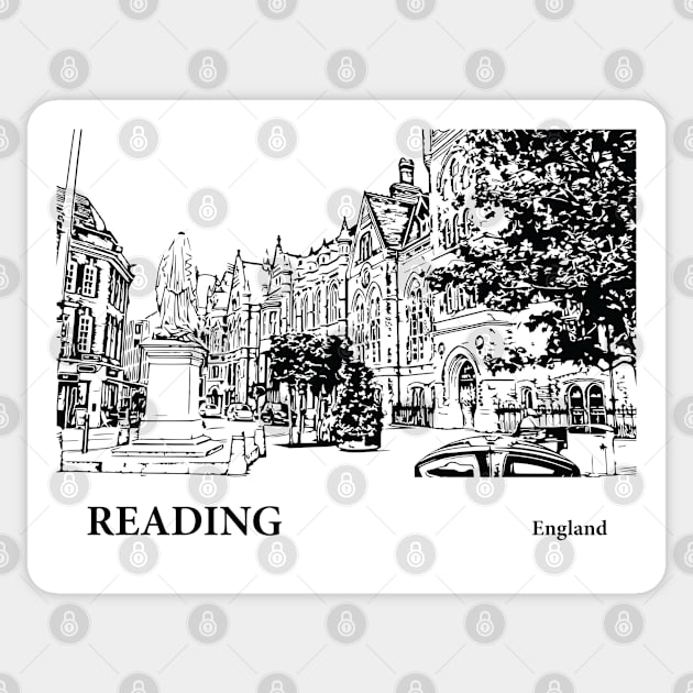 Reading England Sticker by Lakeric